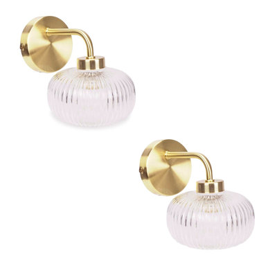 Redvers Glass Armed Sconce