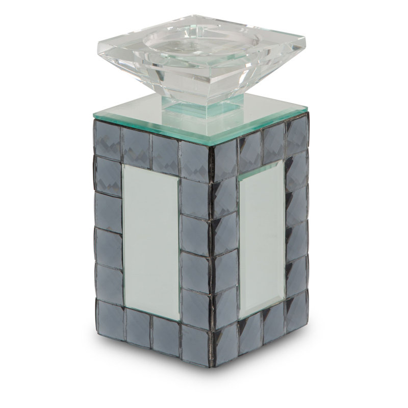 Bougeoir 8 po Diamante - ensemble de 6  , H 8,25 po x l 4,25 po x P 4,25 po