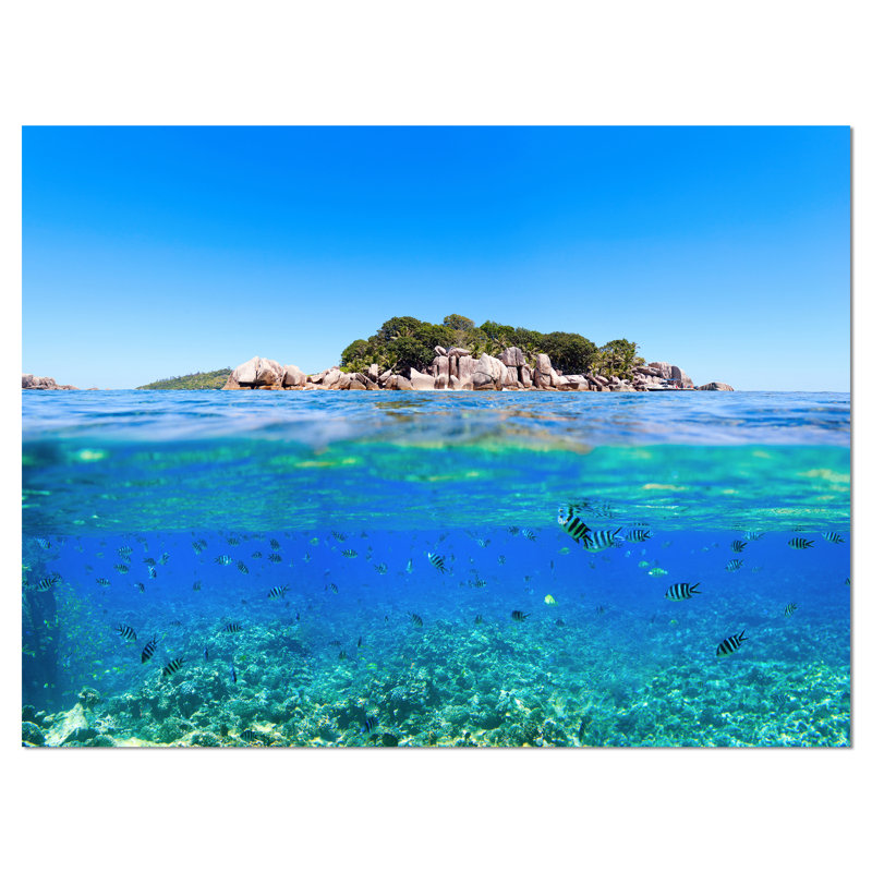 «Under and Above the Waters», reproduction de photo sur toile tendue, H 30 po x l 40 po x P 1 po