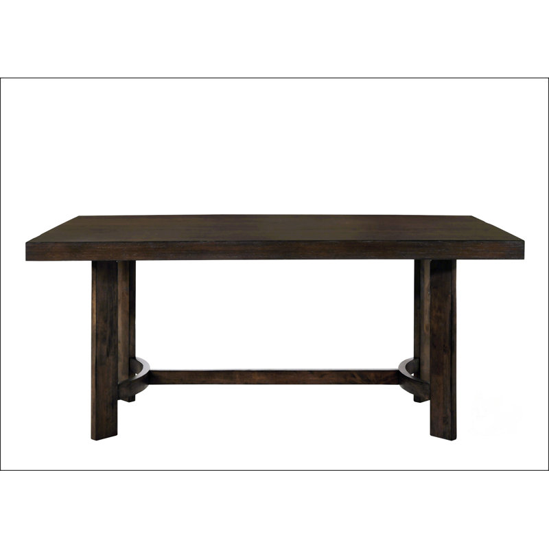 Weathered Oak Finish Dining Table