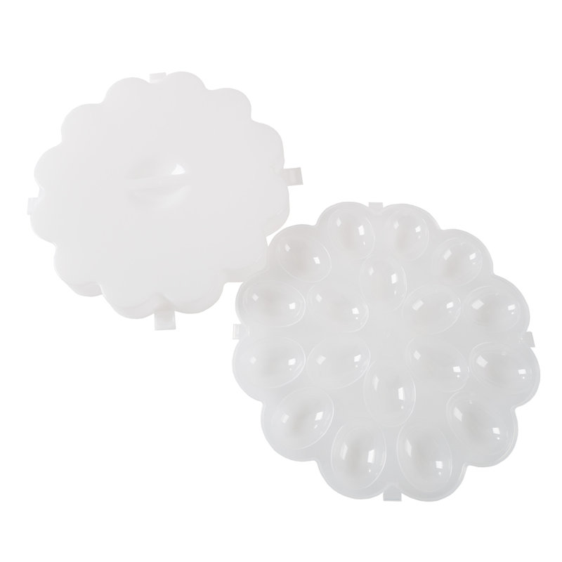 Viramontes 2 Deviled Egg Containers with Lid