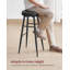 Ide Upholstered Counter Stool with Metal Frame-478538846-477764699