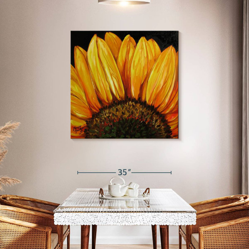 Harnek Sunflower Sunflower, 39" H x 39" W