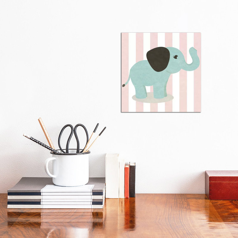 Happy Baby Animals I by SD Graphics Studio - No Frame Gallery-Wrapped Canvas Giclée on Canvas, 30.48cm H x 30.48cm W