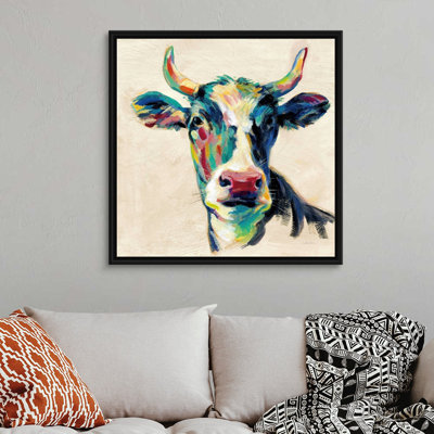 Art mural sur toile Expressionistic Cow II