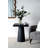 Square Side Table With Pedestal Base