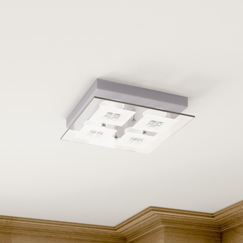 Elvia Glass LED Flush Mount