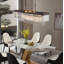 Lustre rectangulaire moderne en cristal Modern Industrial-130217989
