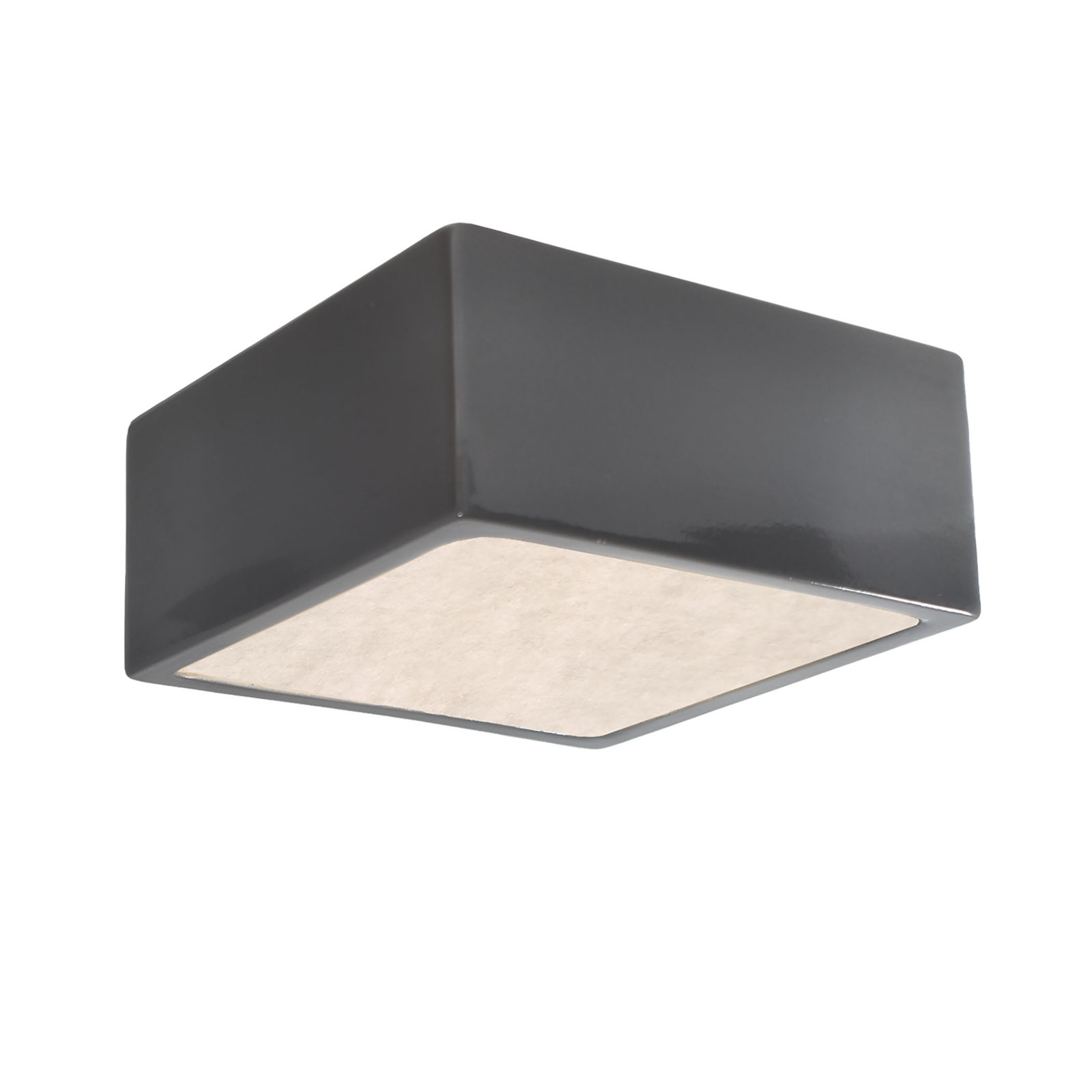 Leni Single Light LED Flush Mount, Gloss Gray