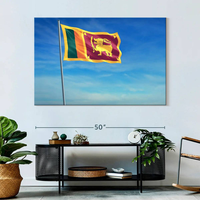 Borges Hoisted Sri Lanka Flag