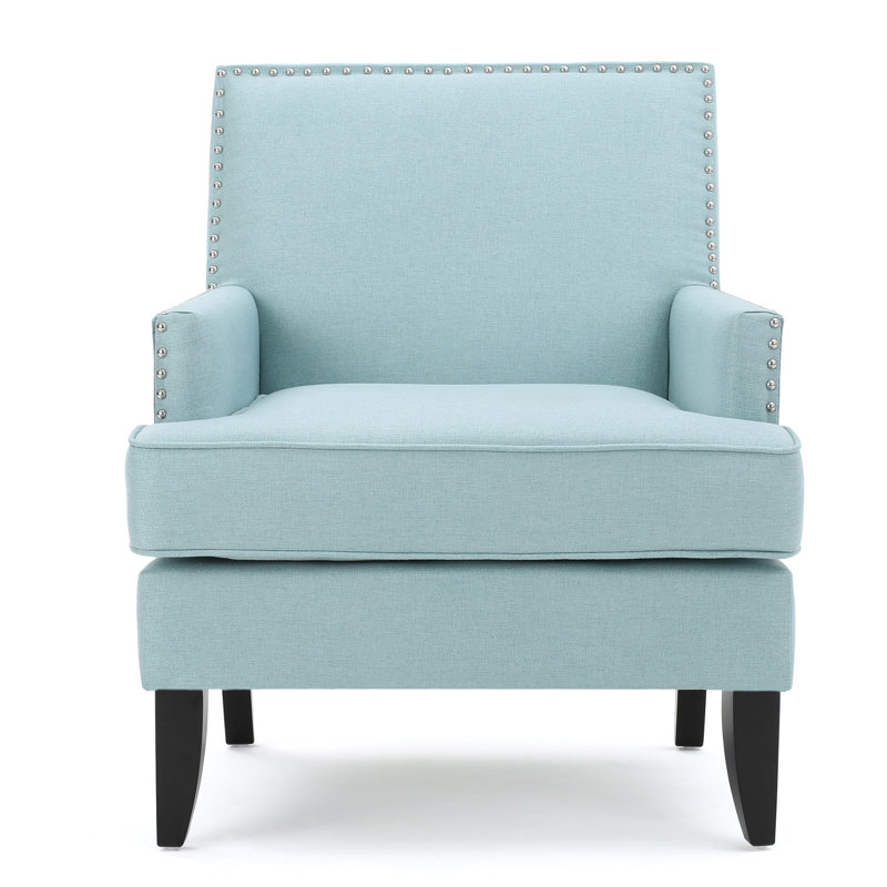 Apollos Upholstered Armchair, Light Blue