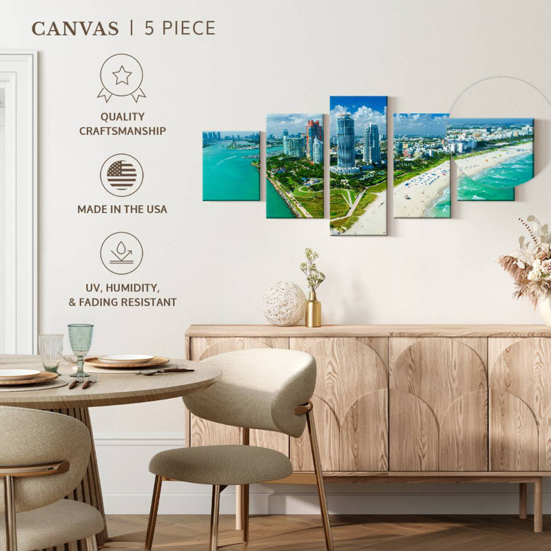 Urban Miami Coast, 42" H x 92" W
