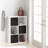 Decorative 6 Cube Bookcase With Fabric Bins-108940737