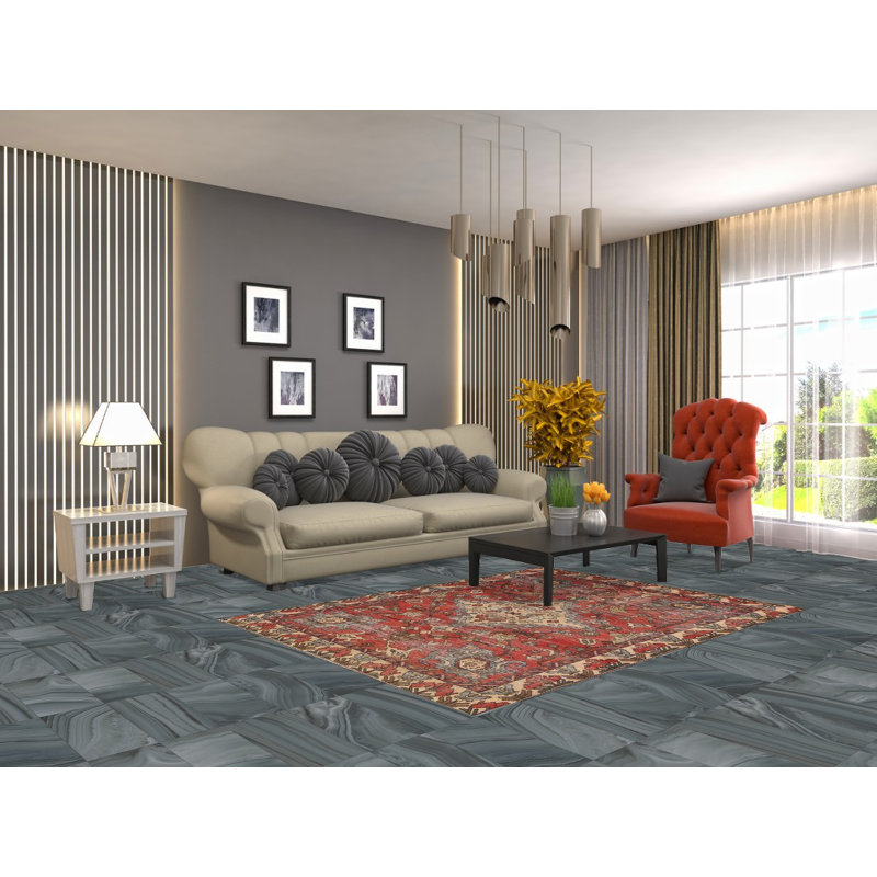 Tapis traditionnel en laine fait à la main 5 x 6