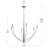 Jheni Six-Light Brushed Nickel Chandelier-127380295-130774067
