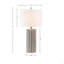 Lampe de table en céramique nervurée