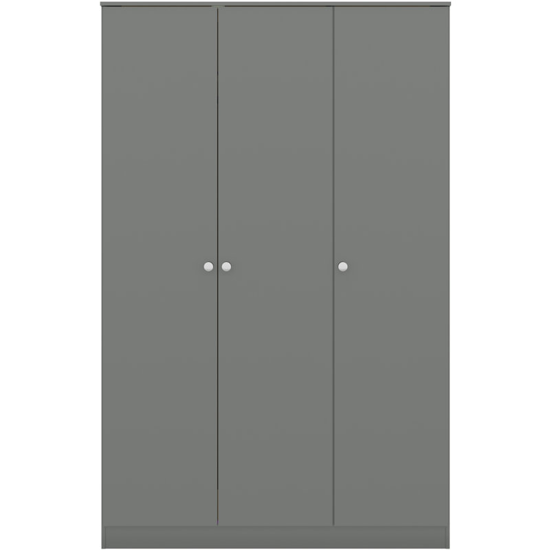 Sydnea 3 Door Wardrobe, Grey