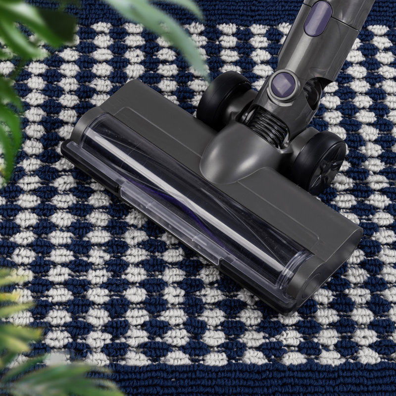 Machine Washable Non-Slip Kitchen Mat, Blue/Navy