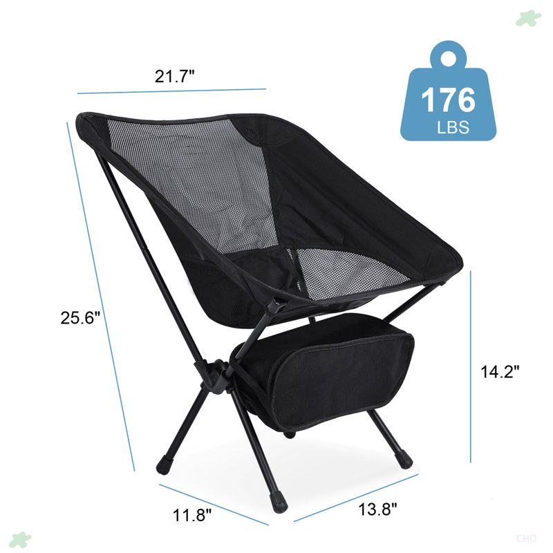 Chaise pliante légère pour la randonnée en plein air, paquet de 1