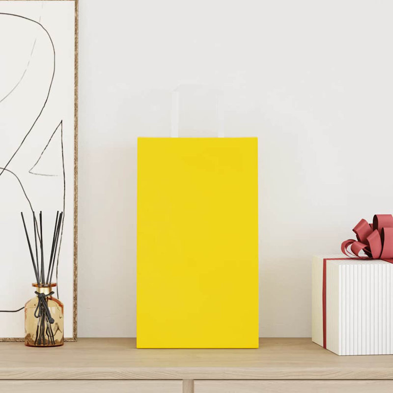 Basalt Gift Wrap Storage, Yellow, 48cm H x 45cm W x 17cm D