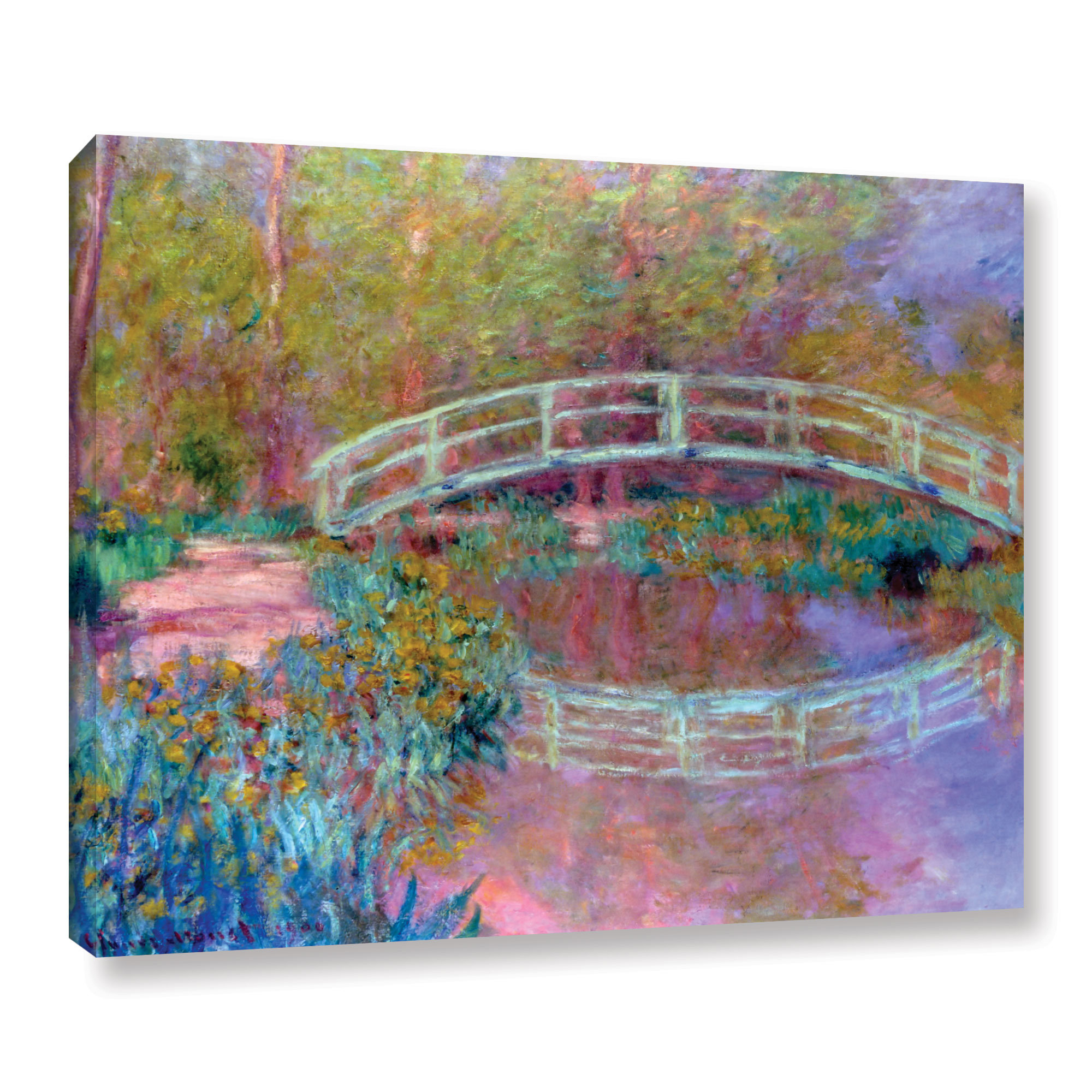 Japanese Bridge by Claude Monet Painting on Canvas