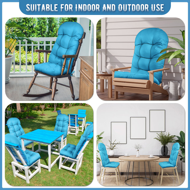 Coussin de chaise Adirondack 5 pouces (ensemble de 2), Sarcelle