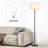 Hongyu 61.5'' Traditional Floor Lamp with Remote Control and Bulb Included-1291366928