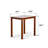 Venerica 3-Piece Modern Dining Table Set, Wooden Kitchen Table Chair Set For Two-1904704742