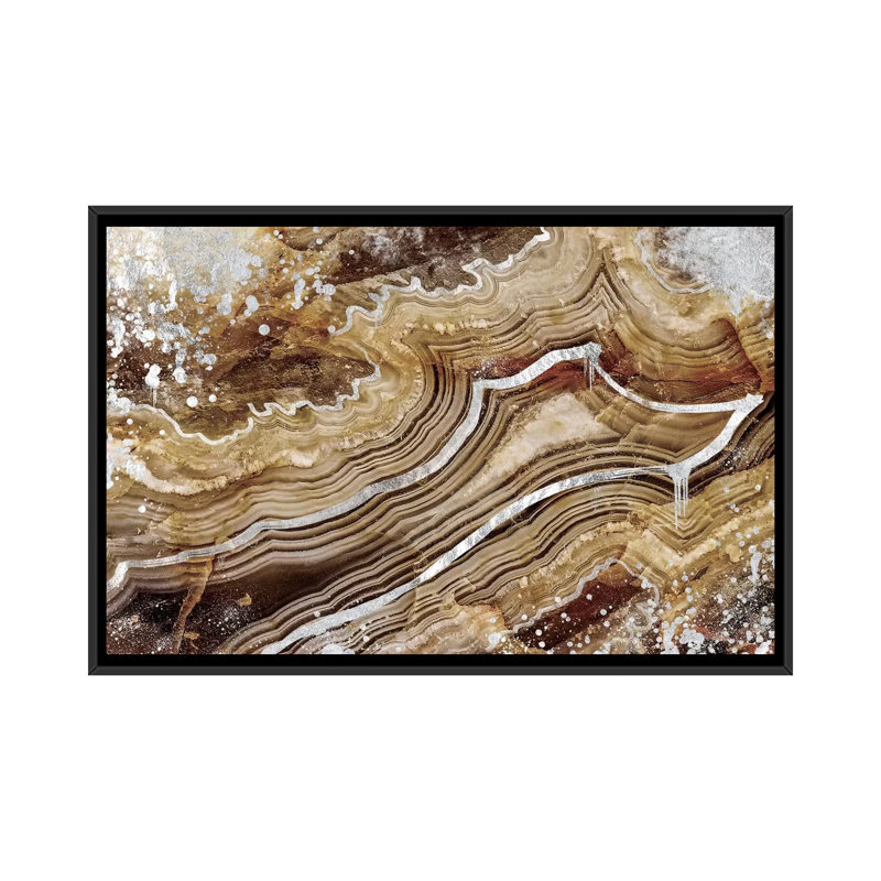 Canary Silver, impression sur toile tendue, Toile avec cadre noir, Pas de tapis, H 32 po x l 48 po x P 1,5 po