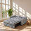 Canapé-lit inclinable moderne en velours avec ports USB, dimensions : 70,2 po L x 54,7 po P x 22 po H