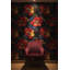 Papier peint floral abstrait mural