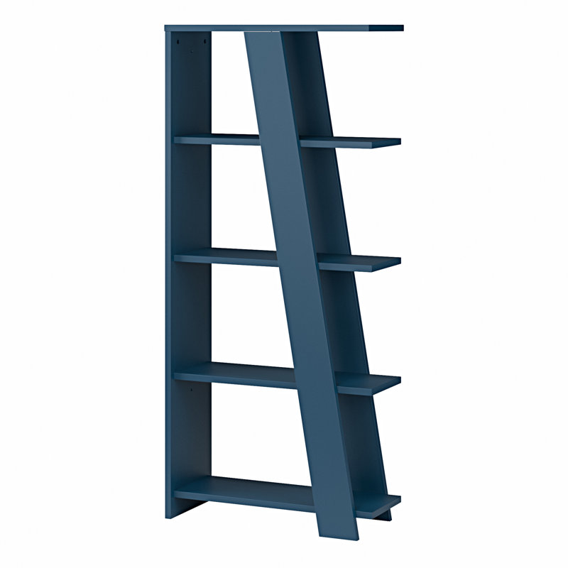 161cm H x 72cm W Plywood / Laminate Board Bookcase, Blue