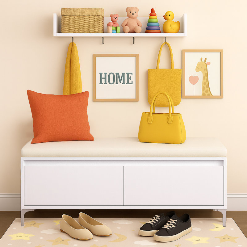 Banc Mudroom et support mural