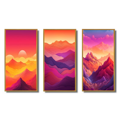 " Majestic Peaks " 3 - Pieces
