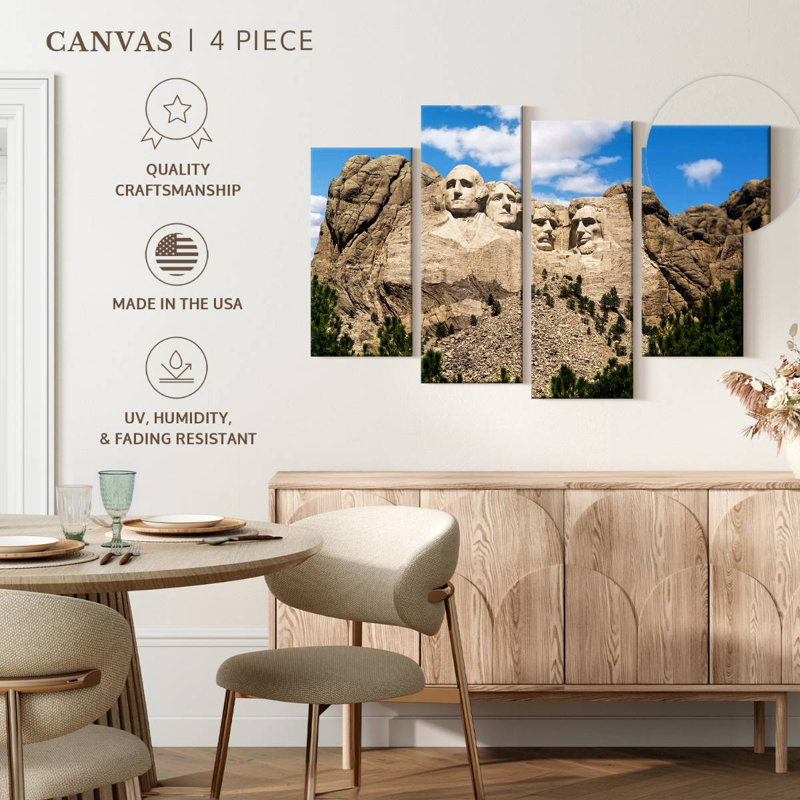 Lelar Mount Rushmore Landmark, 48" H x 75" W