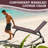  Patio Chaise Lounge Chair Set Of 2 With Table, Adjustable Backrest & Wheels, Oversized 26" W Outdoor Poolside Recliners