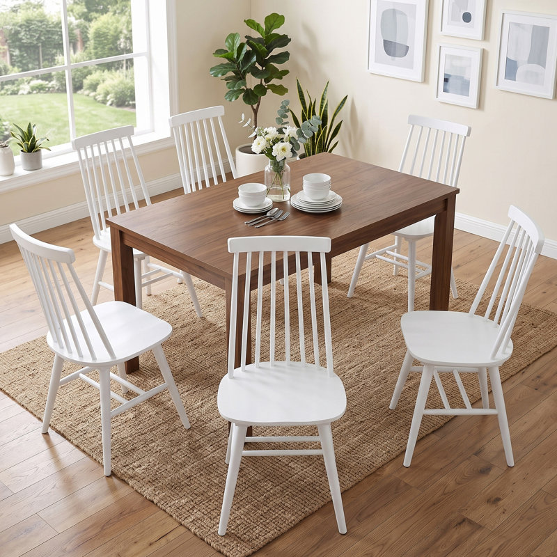 Chaises de salle à manger Alvie, Blanc