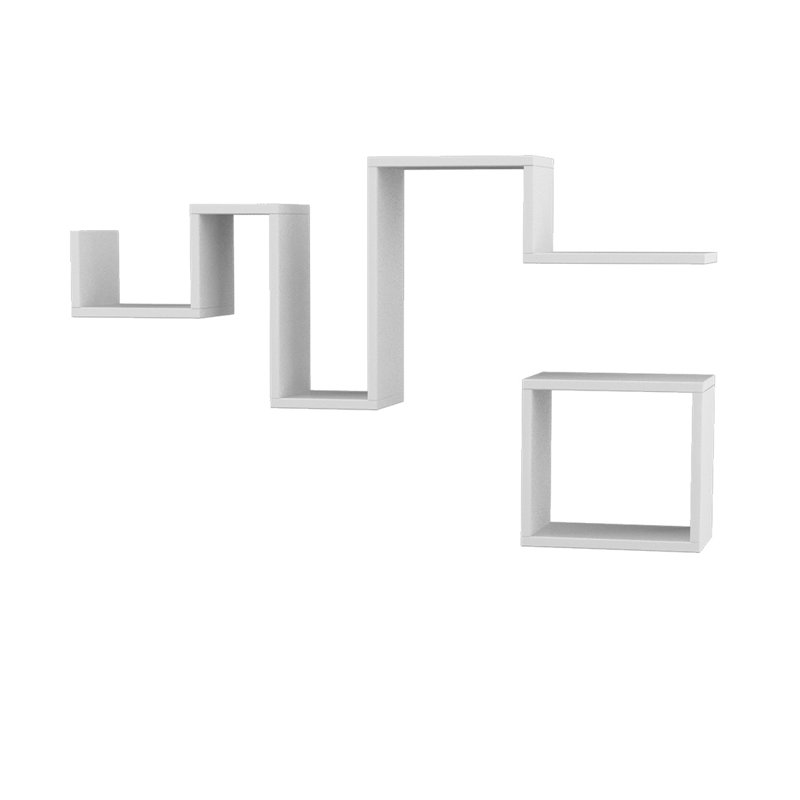 Febe 2 Piece Floating Shelf, White