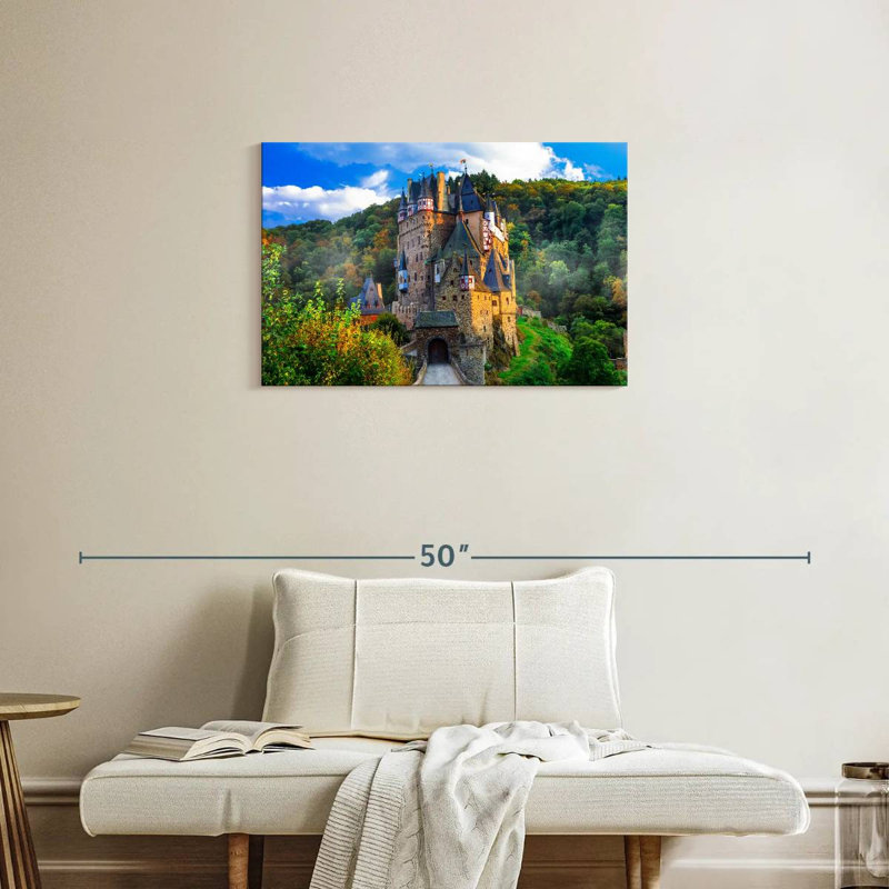 Lilie, château médiéval allemand, H 20 po x l 30 po
