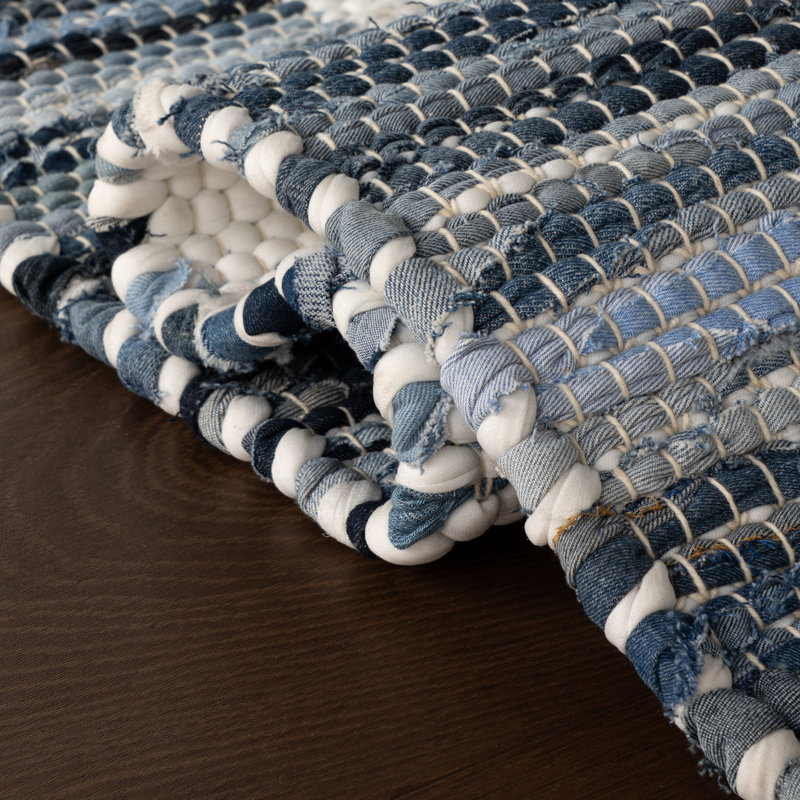 Dymera Denim Bohemian Bordered Rug, Rectangle 2' x 3'