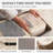 Compression Packing Cubes For Travel - Luggage Organizer Bags - Double Zipper Packing Cubes For Suitcases (2-Pack, Beige)