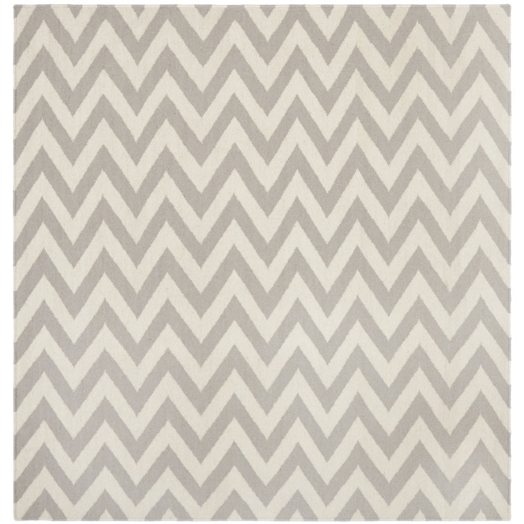 Mars Chevron Wool Hand Woven Area Rug