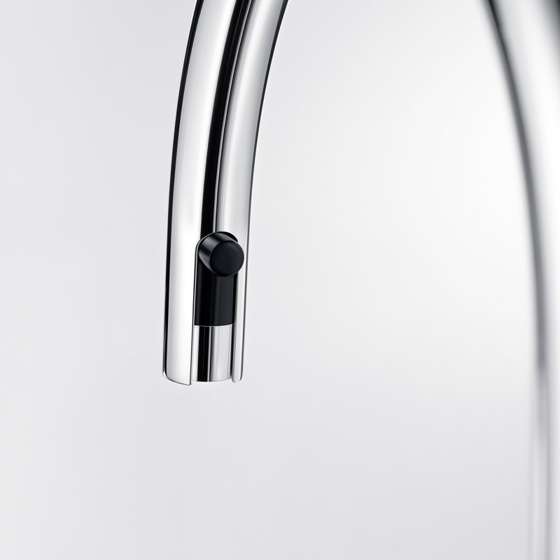 Urbena Pull-Down Dual-Spray Kitchen Faucet, Cinder/Chrome