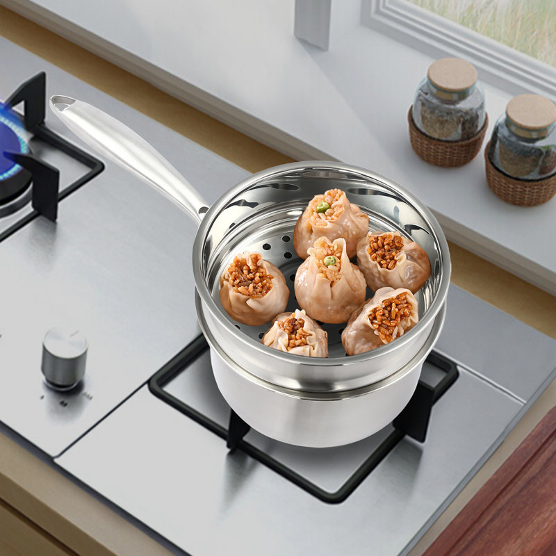 Stainless Steel Saucepan with Steamer