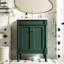 Rangement de salle de bain moderne avec portes fonctionnelles, capacité de meuble-lavabo de 24 po