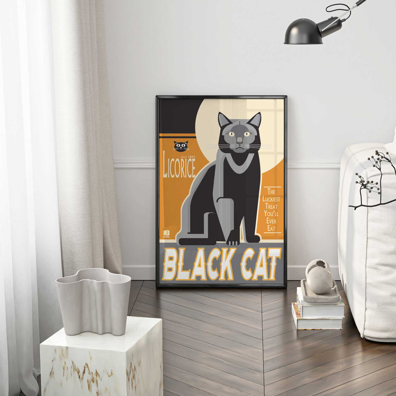 Reproduction d'art The Luckest, H 21 po x l 17 po, Impression encadrée sans passe-partout, Noir satiné