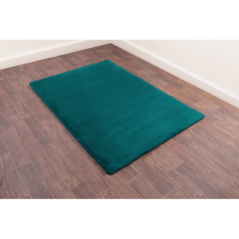 Theon Solid Colour Hand Woven Shag Area Rug, Rectangle 150 x 200cm