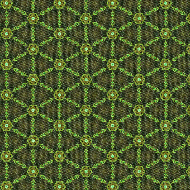 Tapis 100% lavable à la machine 2766-GRN, Carré 8 pi