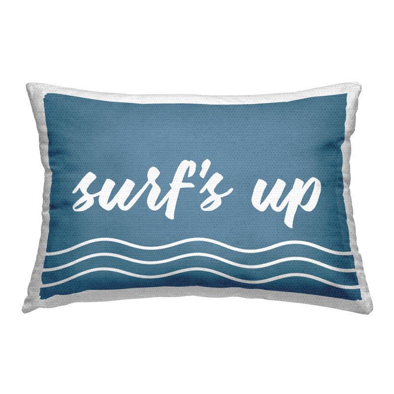 Coussin décoratif imprimé Blue Surf's Up