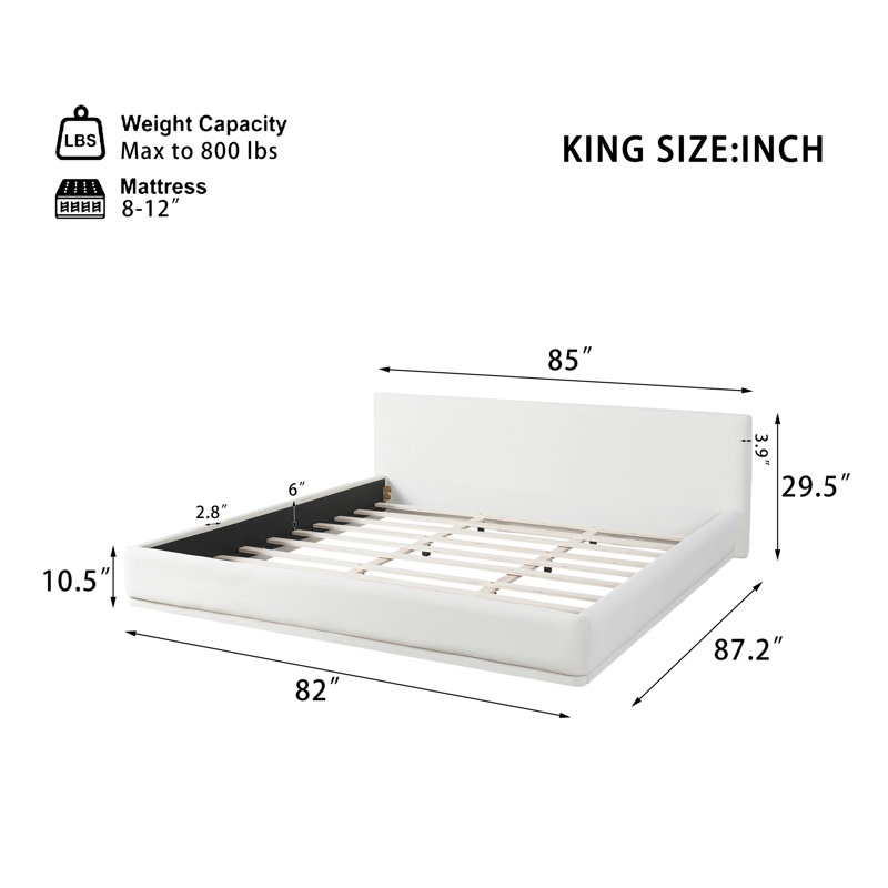 Soft and comfortable upholstered bed